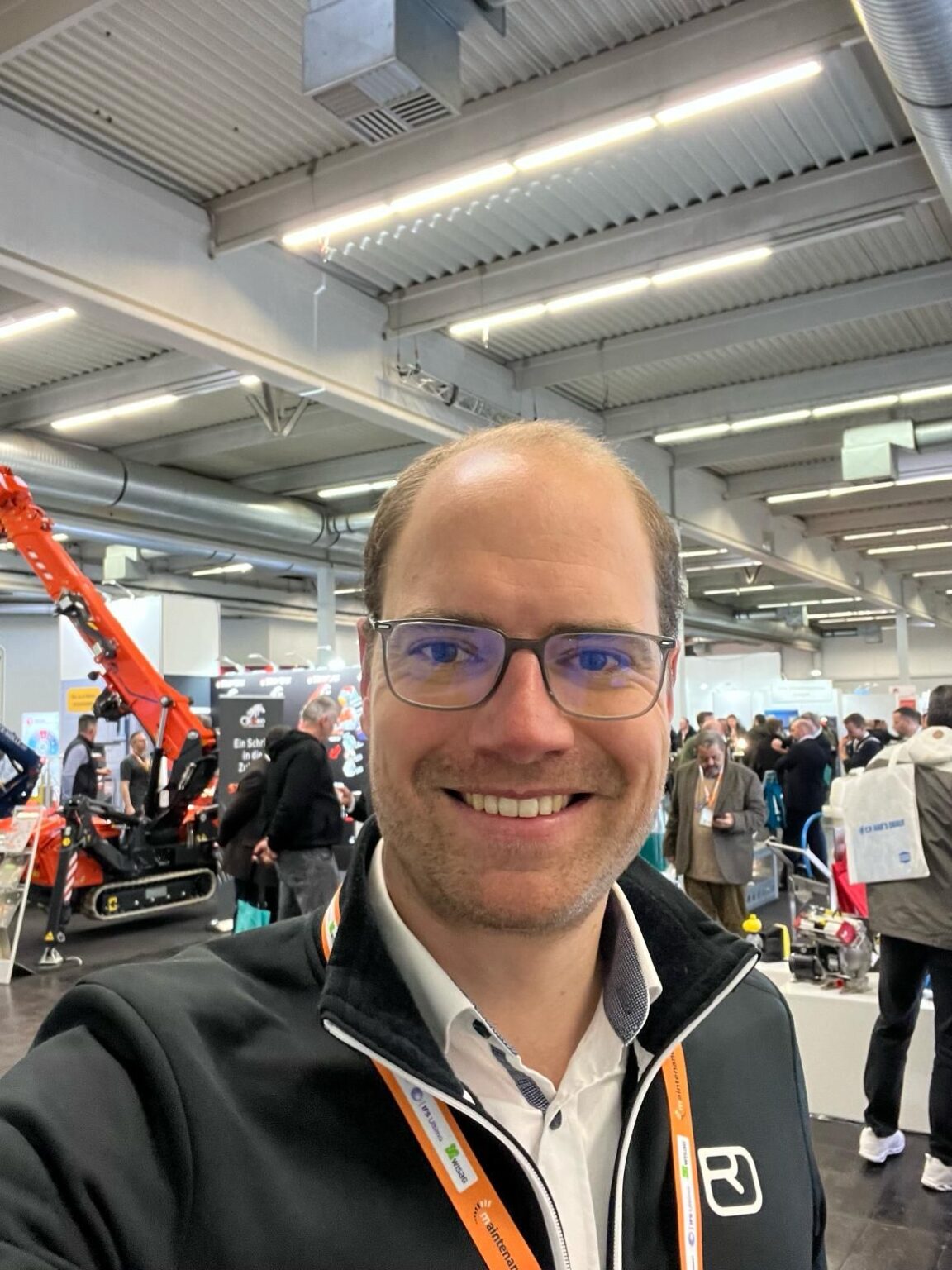 Photo von HCP Sense Gründer auf einer Messe